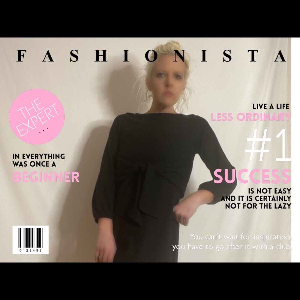 Brand New Black dress w unique style